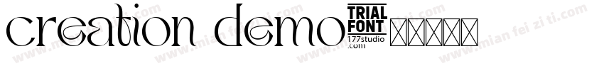 creation demo字体转换